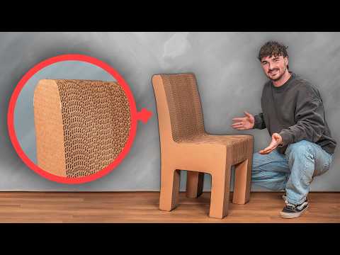 Stuhl aus Pappe bauen! (+ Stabilitäts-Test)