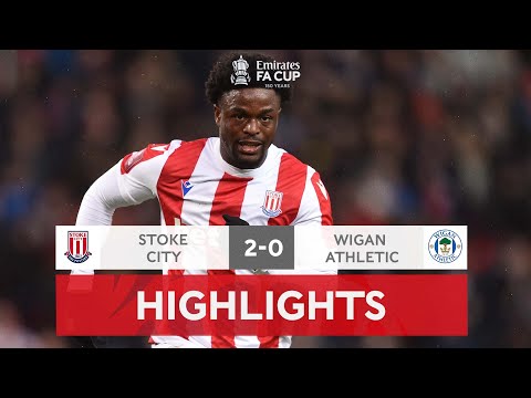 Josh Maja Debut Strike Sends The Potters Through | Stoke 2-0 Wigan | Emirates FA Cup 2021-22