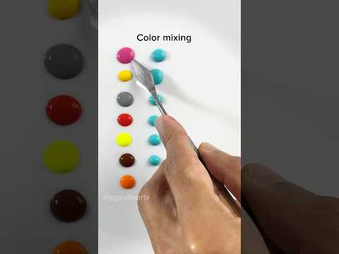 Strange color recipes #colormixing #paintmixing #colortheory #satisfying #oddlysatisfying #colors