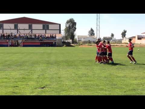 GOL OLIMPICO DE GABRIEL TENO DEL ATLETICO PUEBLONUEVO ANTE EL DITER ZAFRA EL 16-0303-14