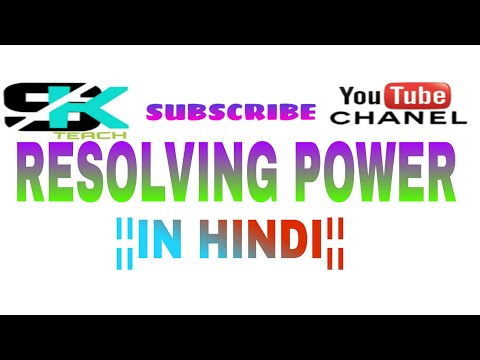 Resolving power in hindi Video