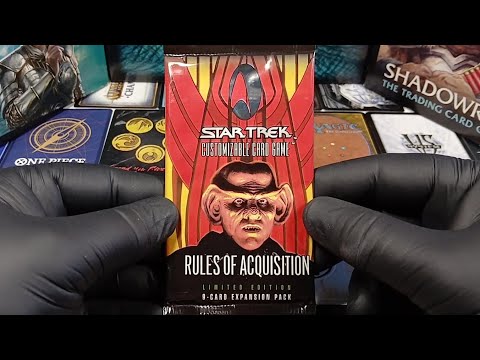 Star Trek CCG - Rules Of Acquisition ENG booster pack opening
