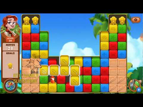 Lost island match 3 blast adventure level 38 MYSTERY ISLAND HD 1080P