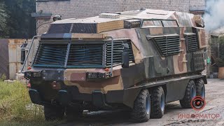 [分享] 烏克蘭把旅遊巴士改裝成重裝甲醫療載具