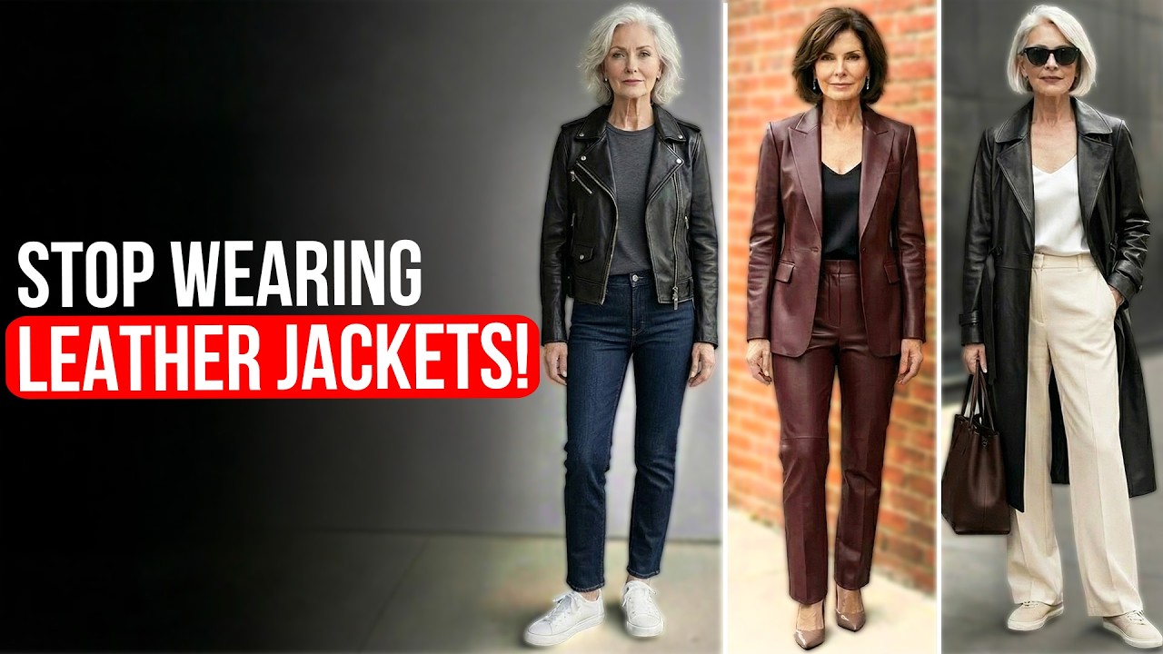 7 LEATHER Jackets Looks That Make all Women Look At You.