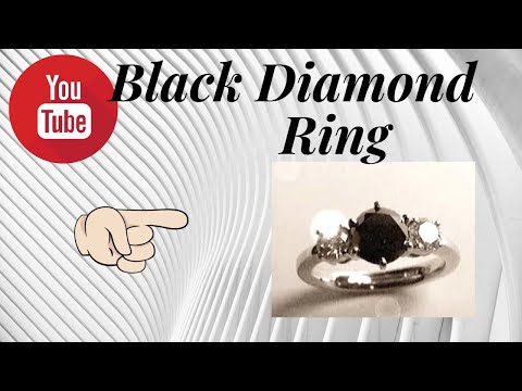 Black Diamond, Platinum Ring Video - Tutorial Making a Platinum Diamond Ring
