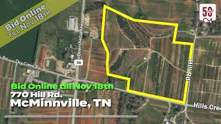 Online Only Auction - Bid Now Until Nov. 18th, 2025 – 32+/-AC of Nursery Land with Tree Inventory!