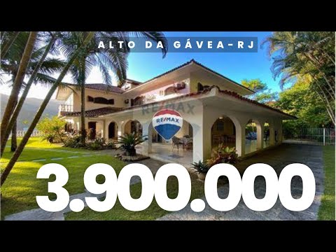 Mansão no PARAÍSO ALTO DA GÁVEA | Rua sem saída | Rio de Janeiro - R$3.900.000,00
