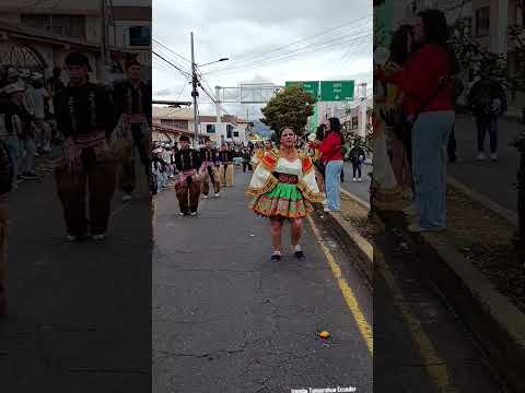 Desfile folklórico Izamba Tungurahua Ecuador #danza #cultura #tradicion