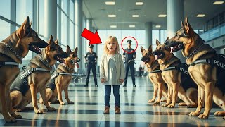 14 CÃES POLICIAIS CERCAM UMA GAROTINHA NO AEROPORTO — O QUE ACONTECEU EM SEGUIDA CHOCOU A TODOS!