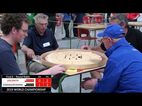 2019 World Crokinole Doubles - Conrad/Reinman v Lea/Smith