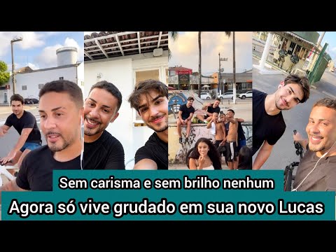 Carlinhos Maia, who is now inseparable, rides a bicycle with his new "straight" Lucas around Maceió.