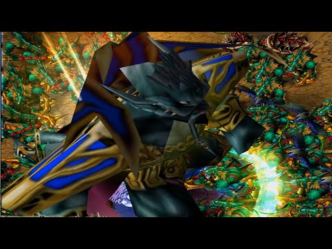 [Warcraft 3] 1 SUPER Archimonde VS 300 naga campaign units!