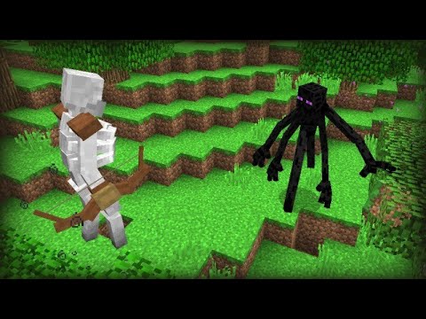 Minecraft Mutant Skeleton VS Mutant Enderman! [Mob Battle]