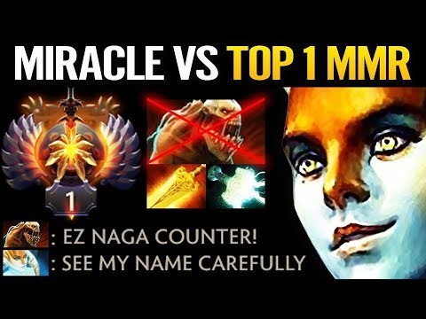 Miracle vs TOP 1 Sea MMR - Dota 2 Hard Carry Naga Siren is BACK