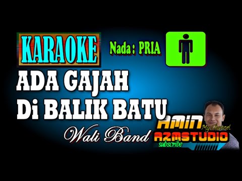 ADA GAJAH DI BALIK BATU || WALI ||KARAOKE Nada PRIA