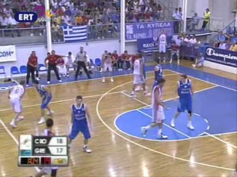 FIBA U20 EC 2009 - Croatia's #15 Miro Bilan highlights vs Greece 24-07-2009