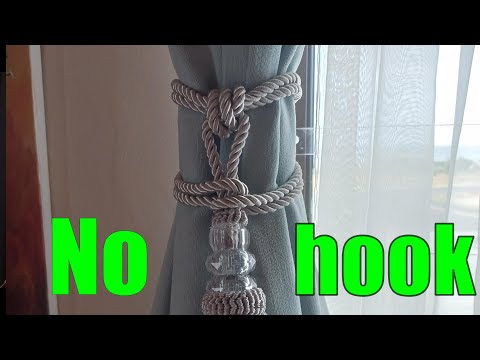 YouTube video about: How to tie back curtains without hooks?