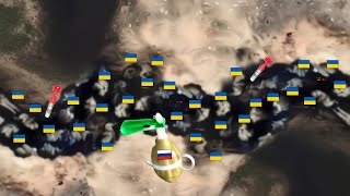 Российские беспилотники сбрасывают гранаты на украинские окопы в Бахмуте