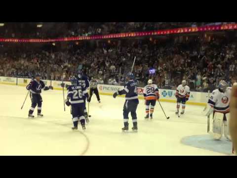 Lightning Goal by Ryan Malone vs New York Islanders