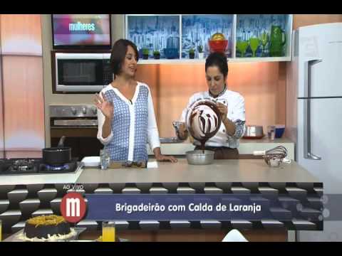 Juliana Abbud - Gazeta - Mulheres 29/08/2014 - Receita de brigadeirão com calda de laranja