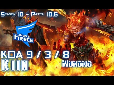AFs Kiin WUKONG vs SYLAS Top - Patch 10.6 KR Ranked
