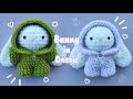 Bunny In Onesie Plushie Crochet Amigurumi Tutorial Cute Free Pattern