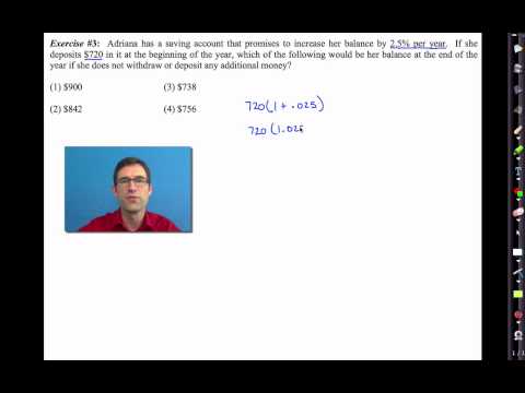 Common Core Algebra I Unit 6 Lesson 6 Percent Increase And Decrease