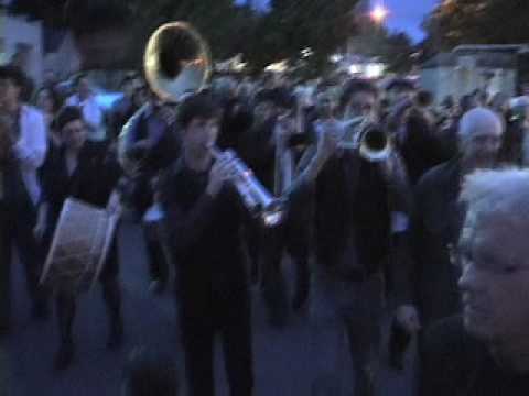 Brass Menazeri lead a Procession to the Hopmonk Tavern