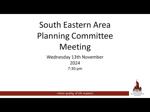 13/11/2024 - South Eastern Area Planning Committee meeting