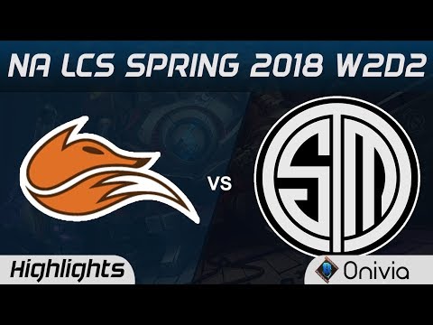 FOX vs TSM Highlights NA LCS Spring 2018 W2D2 Echo Fox vs Team Solo Mid by Onivia