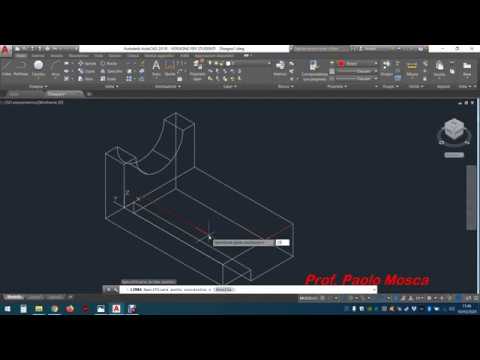 Lez. 1 Realizzazione disegno 3D Autocad 2018 - Prof. Paolo Mosca