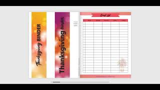 Thanksgiving Binder {48 Pages} - Journals to Freedom Printables