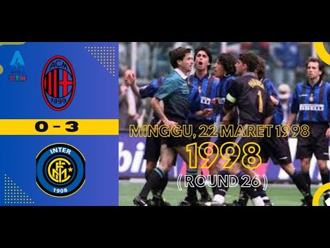 SERIE-A 1998 |  AC MILAN 0 - 3 INTER MILAN #indonesia#seriea#ligaitalia#intermilan#acmilan#italy