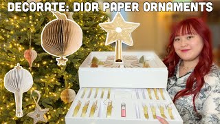 Dior Scented Ornaments Set⭐️🎄✨ Decorating The Christmas Tree Using Dior Ornaments