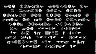 if u used [Wingdings 2]to translate what i wrote you