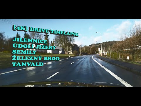 [4K] Driving CZ (3x) Jilemnice - Hrabačov - Semily - Železný Brod - Tanvald