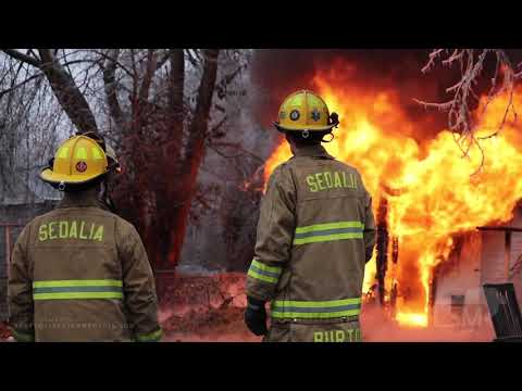 01-01-2021 Sedalia, MO - Tree Falls On House - Electrical Fire Burns Shed