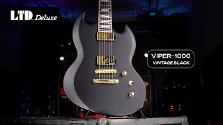 Video thumbnail for Caleb Shomo (Beartooth) Reacts to the LTD Viper-1000 Vintage Black | ESP Guitars by ESP Guitars USA
