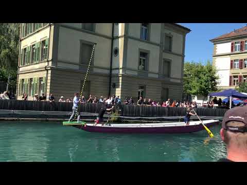 Erich Hess am ersten Schifferstechen in Bern