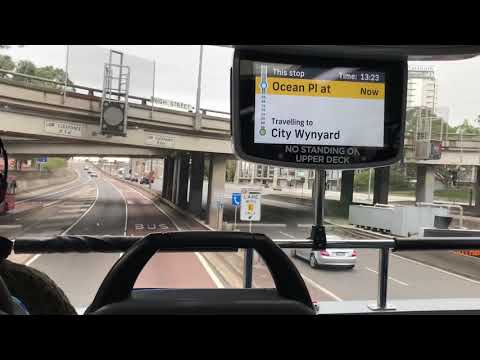 Onboard B-Line across Sydney Harbour Bridge