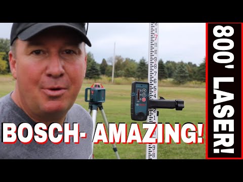 BOSCH 800" SELF-LEVELING LASER LEVEL COMPLETE KIT!  HIT THE GROUND RUNNING!!