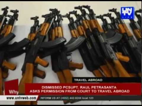 Dismissed PCSupt. Raul Petrasanta asks permission from court to travel abroad