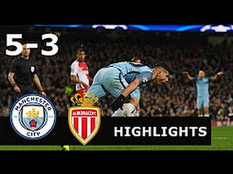 Manchester City vs Monaco 5-3 All Goals & Extended Highlights - UCL - 21-02-2017 HD