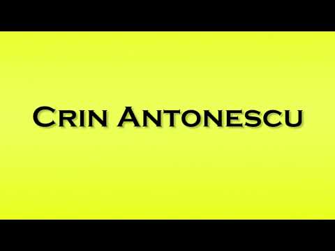 Pronunciation of Crin Antonescu