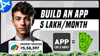 Earn 5 LAKH/MONTH 🤑 BY MAKING APPS IN 2 MIN 🌟