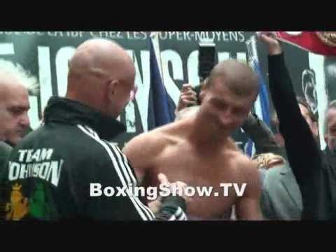 Weigh inn Lucian Bute vs Glen Johnson @ BoxingShow.TV