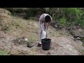 How African Village Girls Take Bath In The River