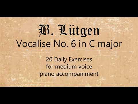 Vocalise no.6: medium voice, piano accompaniment