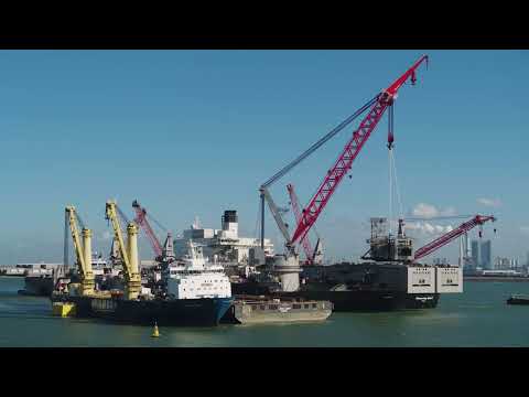 2022 Jumbo HLV Fairmaster in Rotterdam during a technical lifting project for client Aibel.